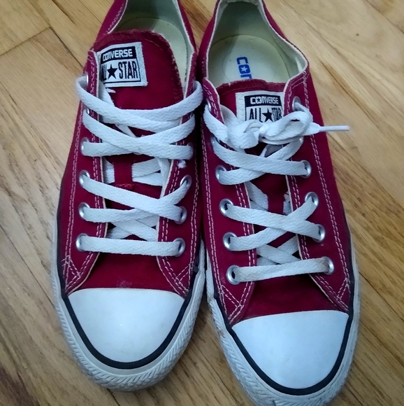 Converse Shoes - 2 for $30 Maroon Converse Chuck Taylor Low Tops